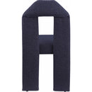 Meridian Bennett Navy Boucle Fabric Dining Chair IMAGE 5