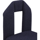  Color_Navy -- Bennett Navy Boucle Fabric Upholstered Dining Chair IMAGE 7