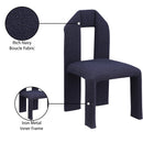  Color_Navy -- Bennett Navy Boucle Fabric Upholstered Dining Chair IMAGE 9