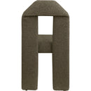  Color_Olive -- Bennett Olive Boucle Fabric Upholstered Dining Chair IMAGE 5