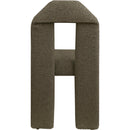 Meridian Bennett Olive Boucle Fabric Dining Chair IMAGE 5