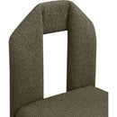  Color_Olive -- Bennett Olive Boucle Fabric Upholstered Dining Chair IMAGE 7