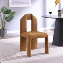  Color_Saddle -- Bennett Saddle Boucle Fabric Upholstered Dining Chair IMAGE 2