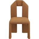  Color_Saddle -- Bennett Saddle Boucle Fabric Upholstered Dining Chair IMAGE 3
