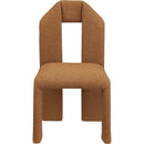 Meridian Bennett Saddle Boucle Fabric Dining Chair IMAGE 3