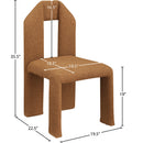  Color_Saddle -- Bennett Saddle Boucle Fabric Upholstered Dining Chair IMAGE 8
