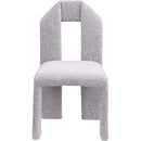  Color_Taupe -- Bennett Taupe Boucle Fabric Upholstered Dining Chair IMAGE 3