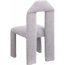  Color_Taupe -- Bennett Taupe Boucle Fabric Upholstered Dining Chair IMAGE 6