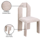  Color_Beige -- Meridian Bennett Dining Chair IMAGE 9