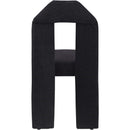  Color_Black -- Bennett Black Chenille Fabric Upholstered Dining Chair IMAGE 5