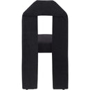 Meridian Bennett Black Chenille Fabric Dining Chair IMAGE 5