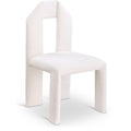  Color_Cream -- Bennett Cream Chenille Fabric Upholstered Dining Chair IMAGE 1