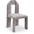  Color_Grey -- Bennett Grey Chenille Fabric Upholstered Dining Chair IMAGE 1