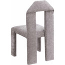  Color_Grey -- Bennett Grey Chenille Fabric Upholstered Dining Chair IMAGE 6