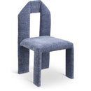  Color_Light Blue -- Bennett Light Blue Chenille Fabric Upholstered Dining Chair IMAGE 1