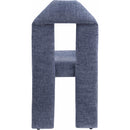  Color_Light Blue -- Bennett Light Blue Chenille Fabric Upholstered Dining Chair IMAGE 5