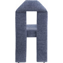 Meridian Bennett Light Blue Chenille Fabric Dining Chair IMAGE 5