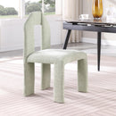  Color_Mint -- Bennett Mint Chenille Fabric Upholstered Dining Chair IMAGE 2
