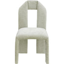  Color_Mint -- Bennett Mint Chenille Fabric Upholstered Dining Chair IMAGE 3