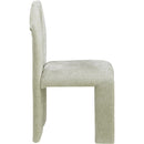  Color_Mint -- Bennett Mint Chenille Fabric Upholstered Dining Chair IMAGE 4