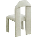  Color_Mint -- Bennett Mint Chenille Fabric Upholstered Dining Chair IMAGE 6