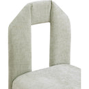  Color_Mint -- Bennett Mint Chenille Fabric Upholstered Dining Chair IMAGE 7