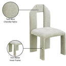  Color_Mint -- Bennett Mint Chenille Fabric Upholstered Dining Chair IMAGE 9