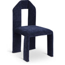  Color_Navy -- Bennett Navy Chenille Fabric Upholstered Dining Chair IMAGE 1