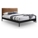 Meridian Abigail Cognac Vegan Leather Full Bed (3 Boxes) IMAGE 1