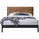  Color_Cognac  Size_Full  -- Meridian Abigail Upholstered Panel Bed IMAGE 3