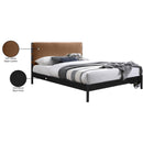 Meridian Abigail Cognac Vegan Leather King Bed (3 Boxes) IMAGE 8