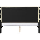  Color_Cream  Size_Full  -- Abigail Cream Vegan Leather Upholstered Full Bed IMAGE 5