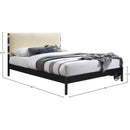  Color_Cream  Size_Full  -- Abigail Cream Vegan Leather Upholstered Full Bed IMAGE 7
