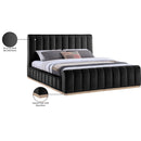  Color_Black  Size_King  -- Meridian Amara Upholstered Platform Bed IMAGE 10