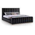  Color_Black  Size_King  -- Meridian Amara Upholstered Platform Bed IMAGE 1