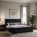  Color_Black  Size_King  -- Meridian Amara Upholstered Platform Bed IMAGE 2