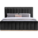  Color_Black  Size_King  -- Meridian Amara Upholstered Platform Bed IMAGE 3