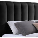 Meridian Amara Black Velvet King Bed IMAGE 7