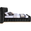 Color_Black  Size_King  -- Meridian Amara Upholstered Platform Bed IMAGE 4