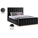  Color_Black  Size_Queen  -- Amara Black Velvet Upholstered Queen Bed IMAGE 10