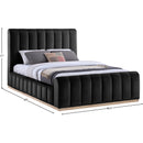  Color_Black  Size_Queen  -- Amara Black Velvet Upholstered Queen Bed IMAGE 9