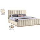  Color_Cream  Size_King  -- Amara Cream Velvet Upholstered King Bed IMAGE 10
