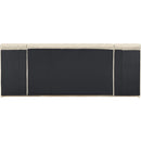  Color_Cream  Size_King  -- Amara Cream Velvet Upholstered King Bed IMAGE 5