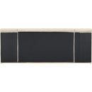 Meridian Amara Cream Velvet King Bed IMAGE 5