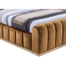  Color_Saddle  Size_King  -- Amara Saddle Velvet Upholstered King Bed IMAGE 6
