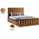  Color_Saddle  Size_Queen  -- Amara Saddle Velvet Upholstered Queen Bed IMAGE 10