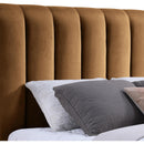  Color_Saddle  Size_Queen  -- Amara Saddle Velvet Upholstered Queen Bed IMAGE 7