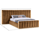  Color_Saddle  Size_Queen  -- Amara Saddle Velvet Upholstered Queen Bed IMAGE 9