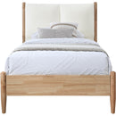  Size_Twin -- Arbor Cream Fabric Upholstered Twin Bed IMAGE 3