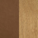  Color_Cognac  Size_King  -- Asher Cognac Vegan Leather Upholstered King Bed IMAGE 6